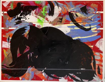 Roy (for Helen), acrylic medium and oil on birch panel, 152x122x8cm, 2020 Robert Singer Artist
