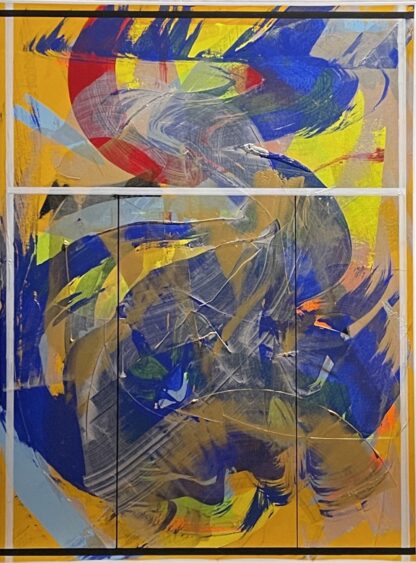 Robert Singer, Koechner, acrylic medium and oil on canvas, 48x36”, 2021