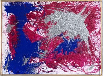Robert Singer, Palestrina, acrylic medium and oil on canvas, 48x36”, 2021