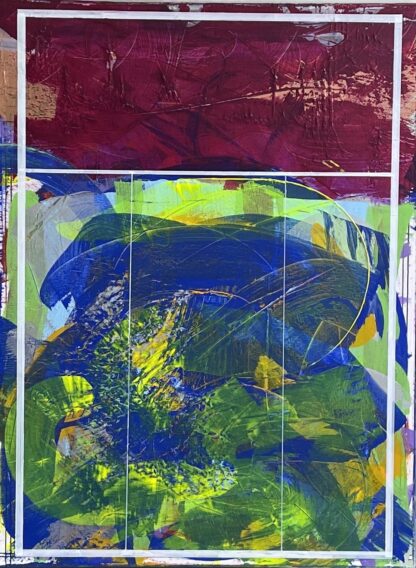 Robert Singer, Stafford, acrylic medium and oil on canvas, 48x36”, 2021